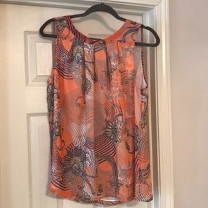 Sleeveless flowy top from Anthropologie